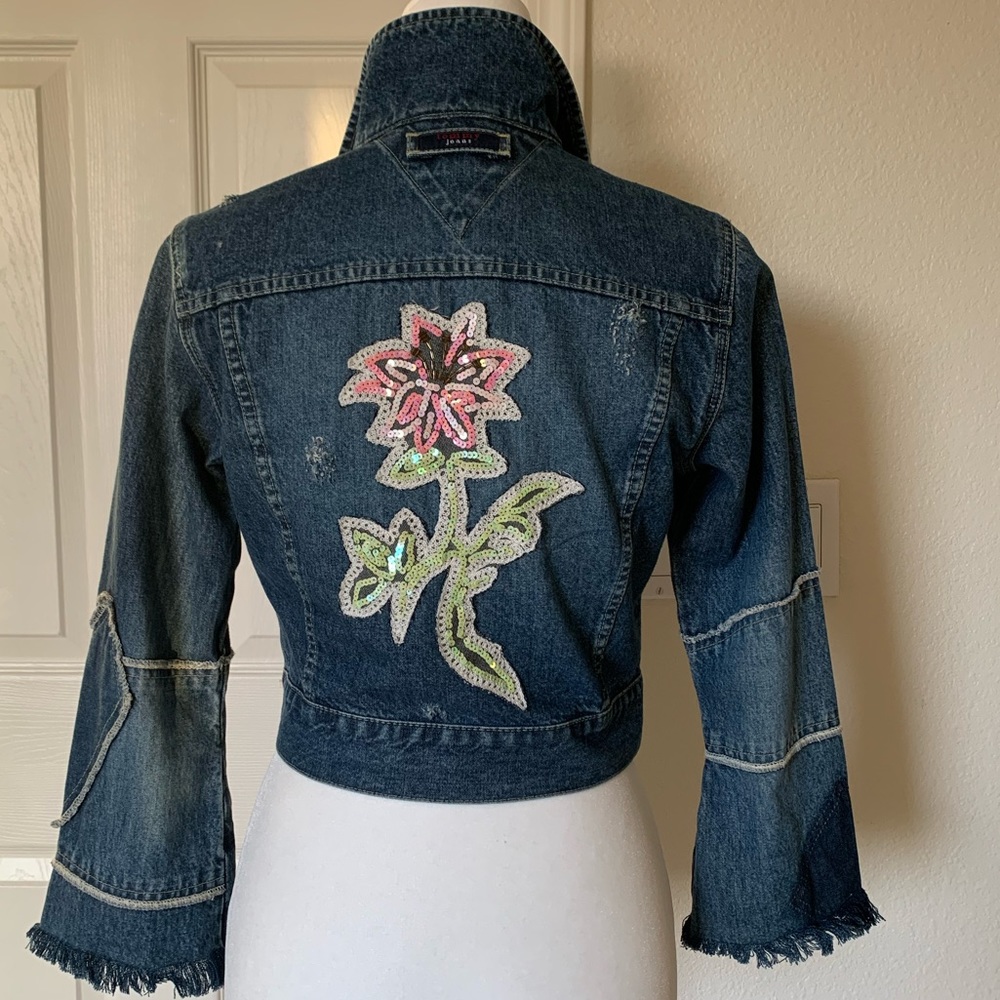 Tommy Hilfiger Denim Jean Sequins Jacket